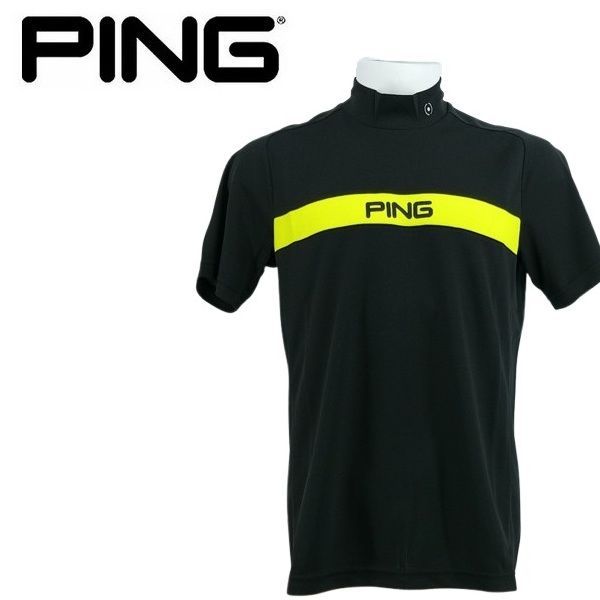 PING ゴルフシャツ ピン ゴルフ メンズ 半袖 ［COOLCORE］ハイネックシャツ PING