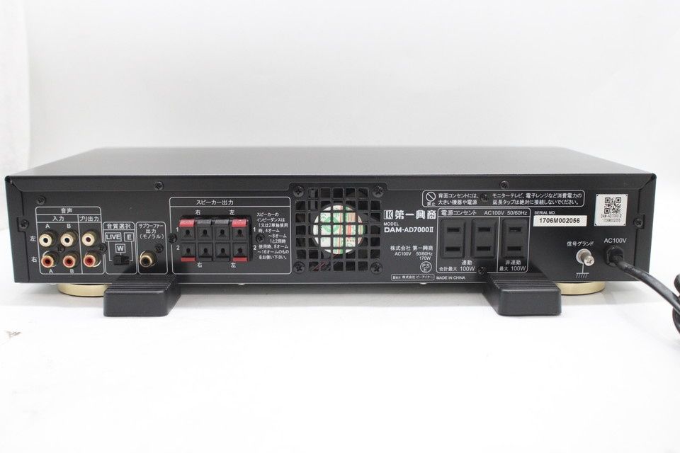 ジャンク 第一興商 パワーアンプ DAM-AD7000Ⅱ カラオケ DAM