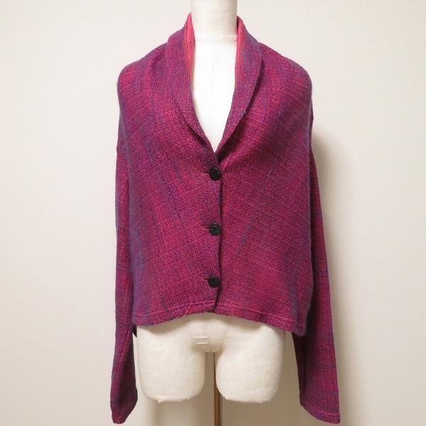 wnc ジウセンソユニコ 慈雨 Sensounico カーディガン 40 ピンク 青 紫