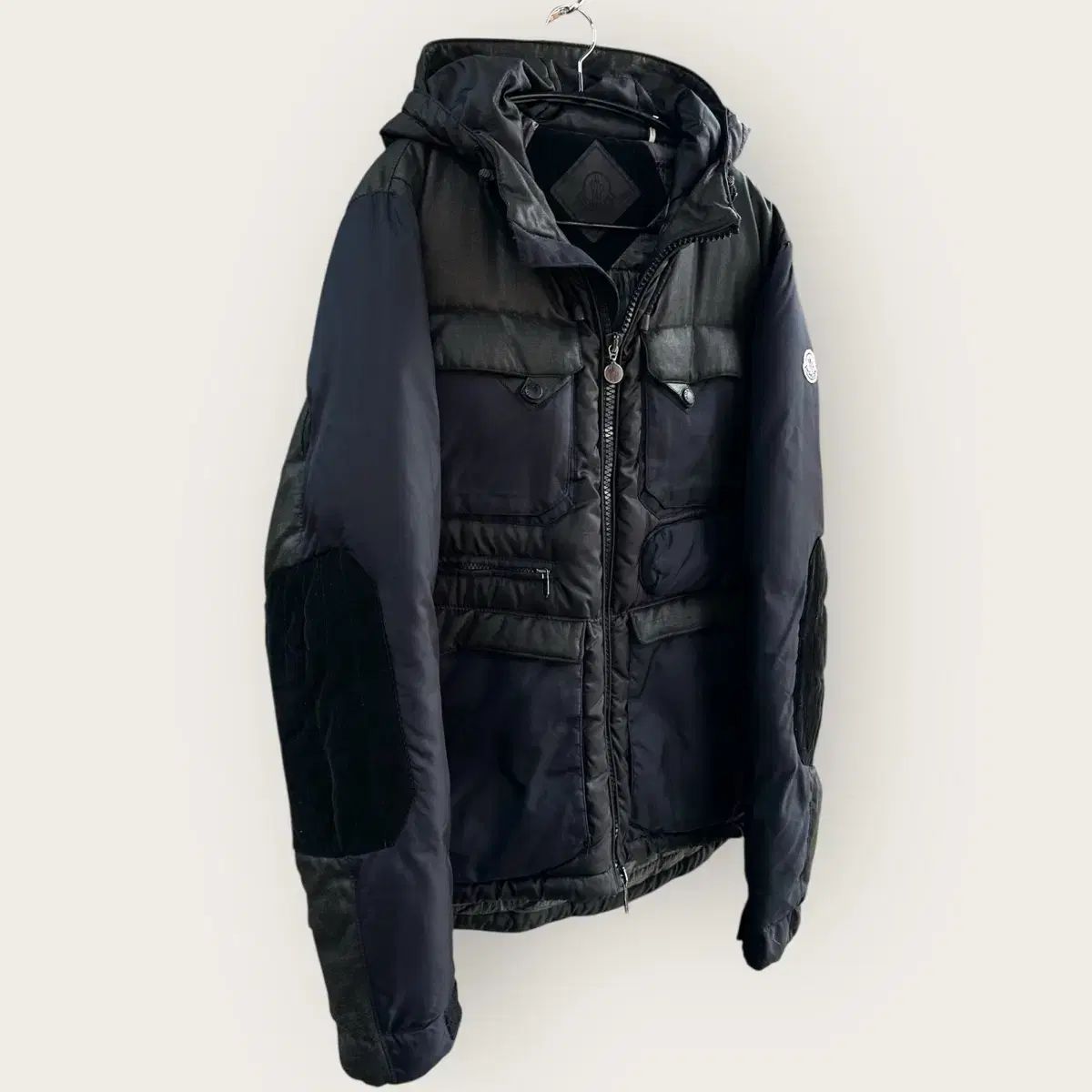 MONCLER モンクレール ハイブリッドダウンジャケット ニット 黒S