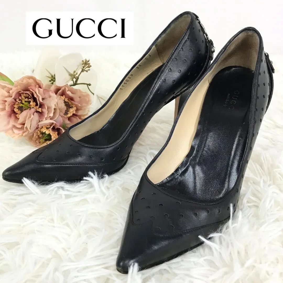 GUCCI グッチ パンプス インターロッキングG金具 サイズ表記36