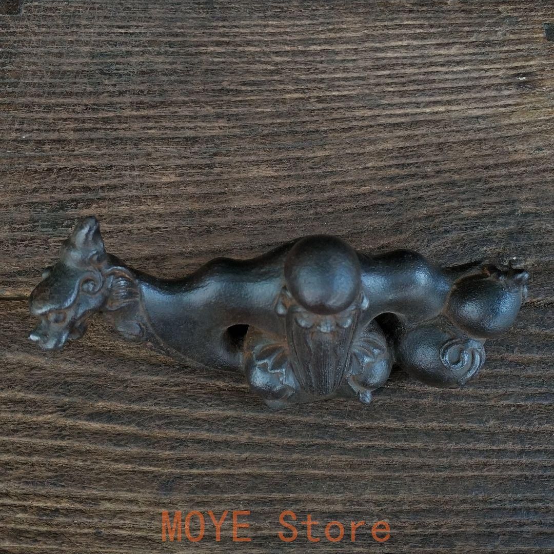 鉄器 竜頭 寿星 筆立て 書道具 文房具 工芸品 美術品 置物 【公式通販】