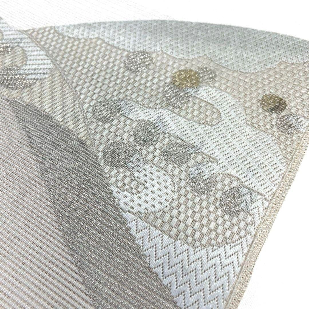 未着用 夏用 絽 波模様 金糸 銀糸 袋帯 着物 041a p - メルカリ