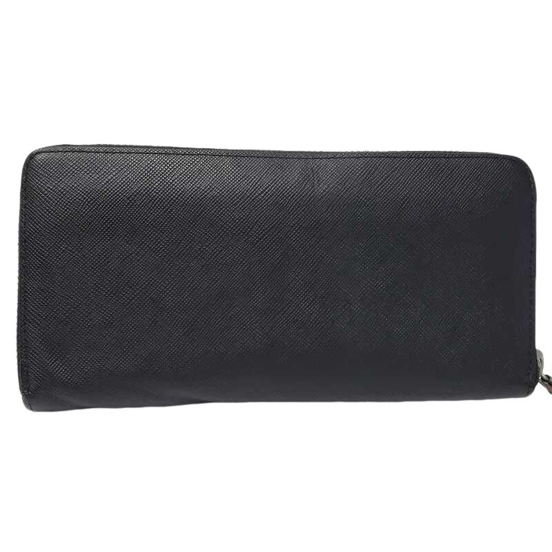 Paul Smith ポール スミス ラウンドファスナー 長財布 PSC785 レザー 黒 マルチカラー 【中古】 32501K133