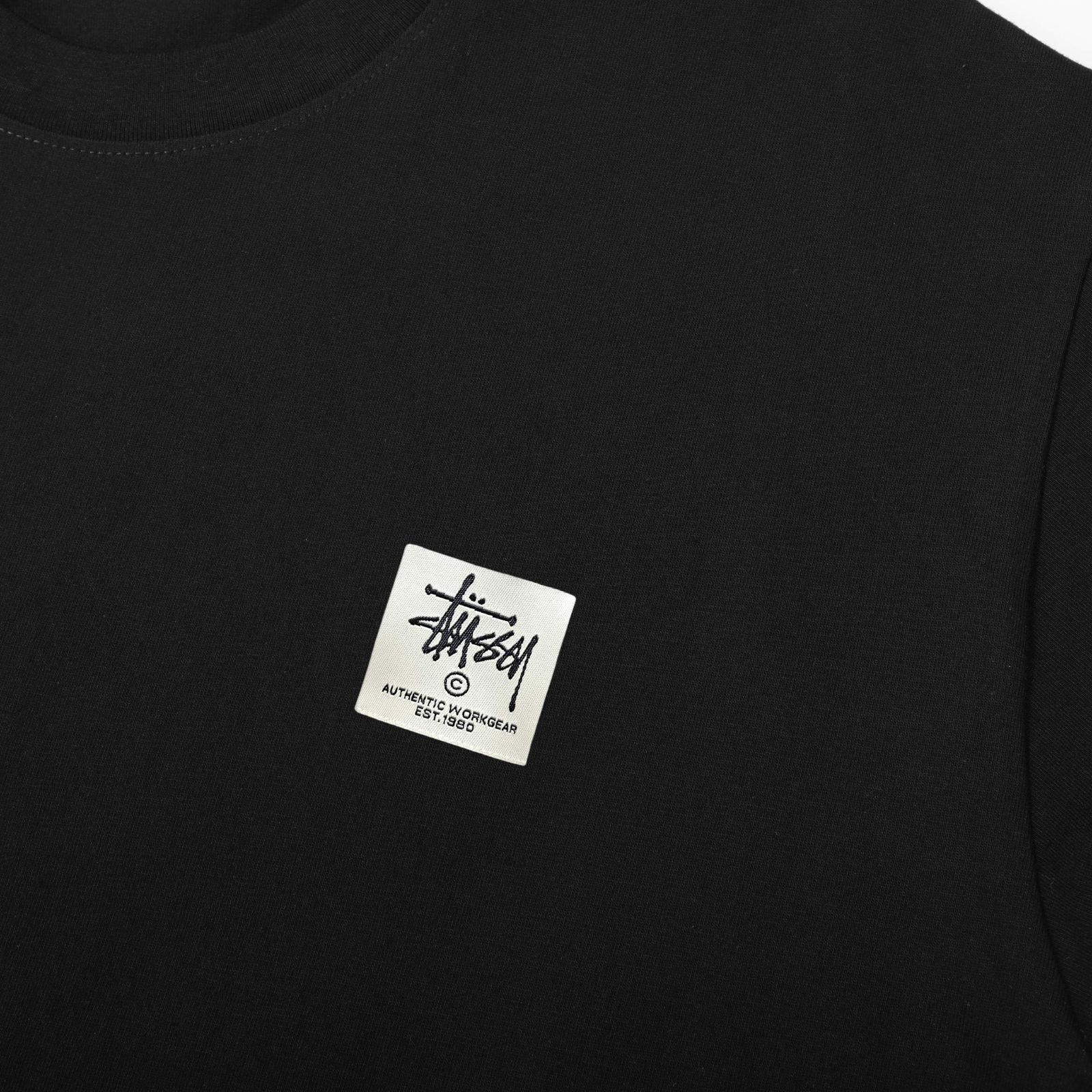 STUSSYシュトゥットシークラシックラベル綿長袖Tシャツ