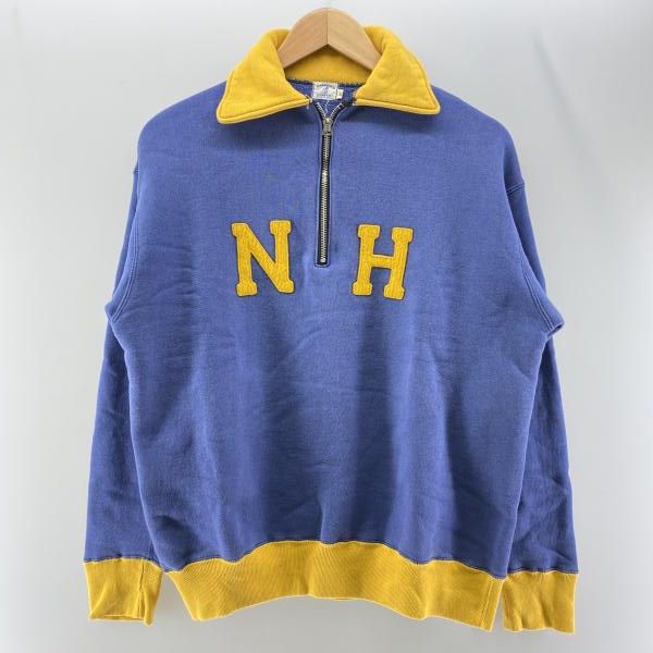 WAREHOUSE 直営店 NH 2トーン ハーフジップスウェット 42 24