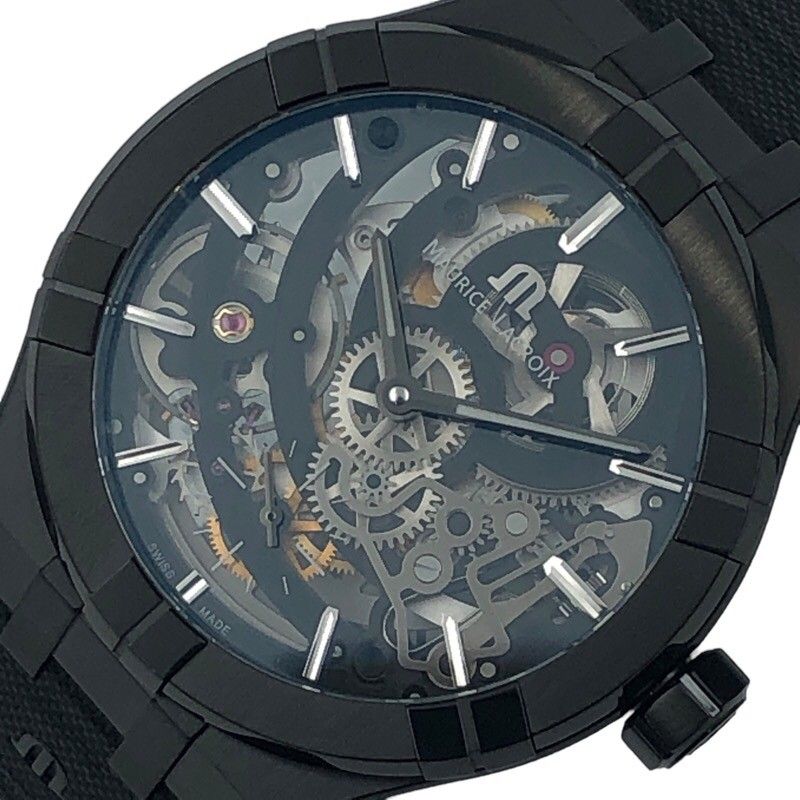 モーリス・ラクロア MAURICE LACROIX アイコン オートマティック スケルトンブラック 世界250本限定 腕時計