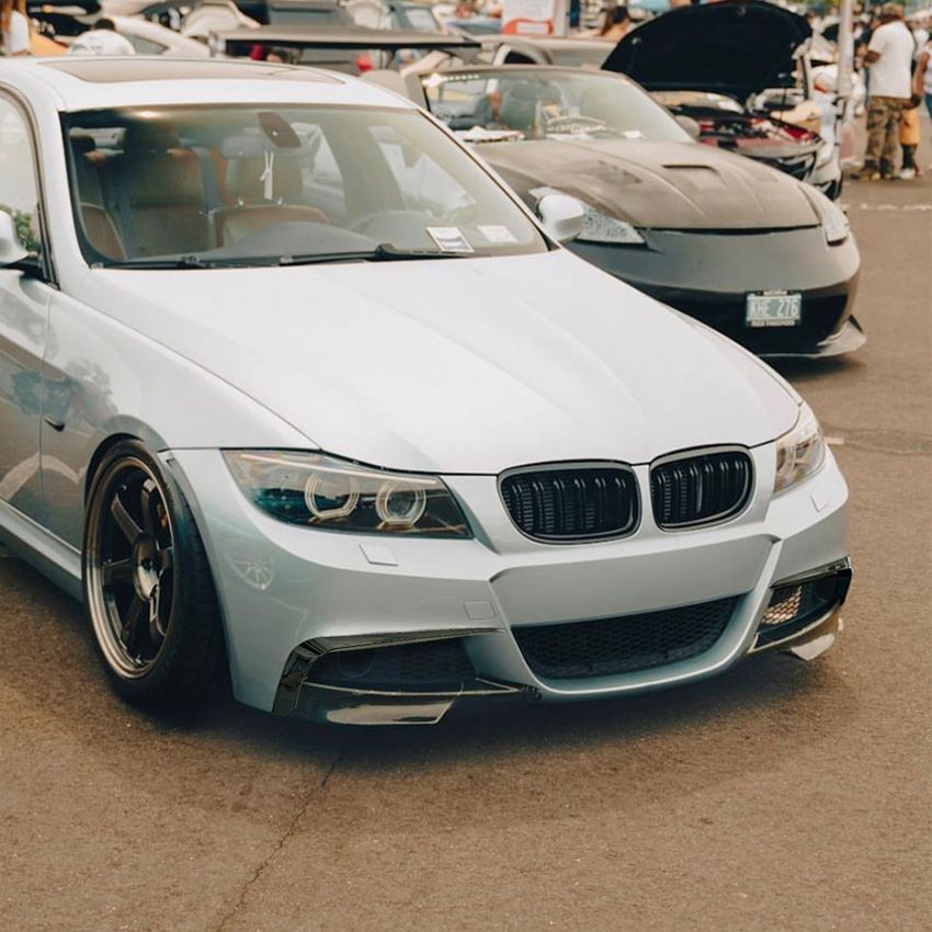 在庫あり！BMW 3シリーズ E90 E91 Mスポーツ カーボン リアディフューザー スポイラー 片側二本出しマフラー 2005-2012 極上美車・OP多数☆BMW E91 320iツーリングMスポーツPKG☆検31年8月