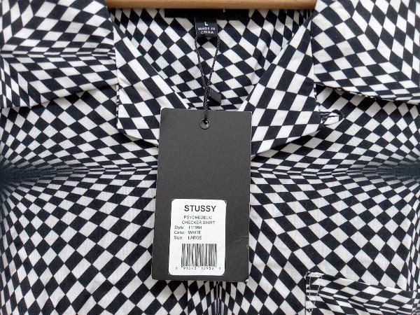 けん STUSSY PSYCHEDELIC CHECKER SHIRT 111984 半袖シャツ