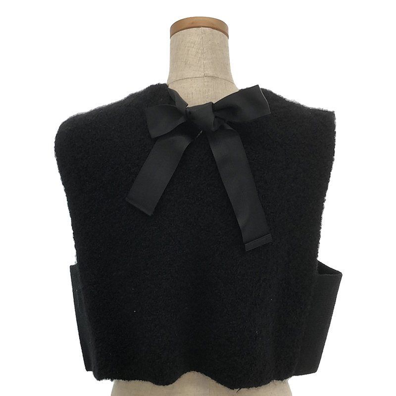 美品】 HYKE / ハイク | ボアベスト | ブラック | レディース - メルカリ