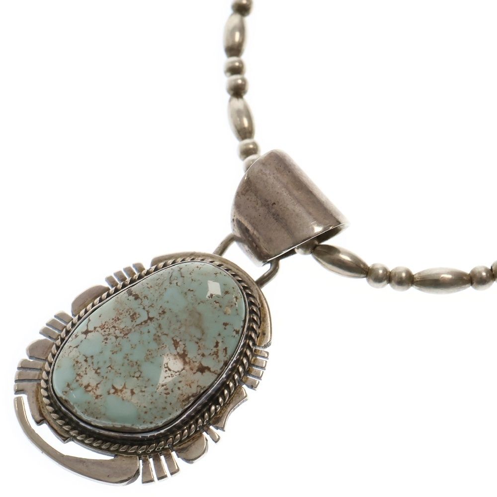 PHILLIP SANCHEZ ホワイト ネックレストップ NAVAJO ナバホ