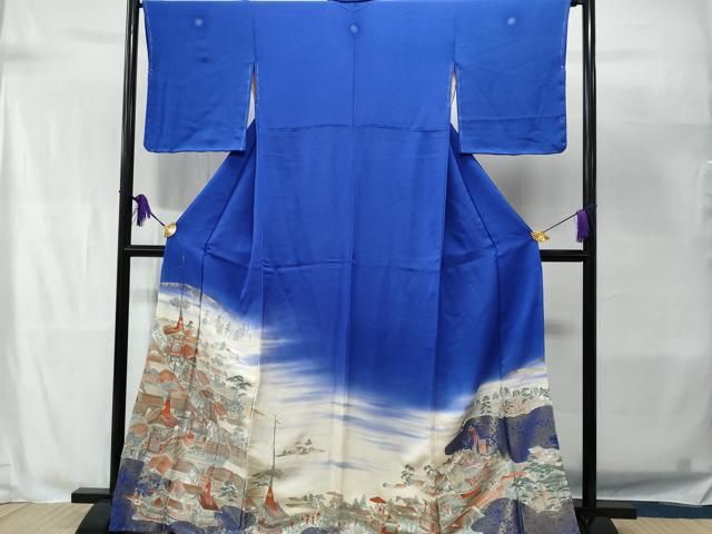 平和屋着物□豪華色留袖 作家物 洋子 寿光織 人物風景文 鴛鴦