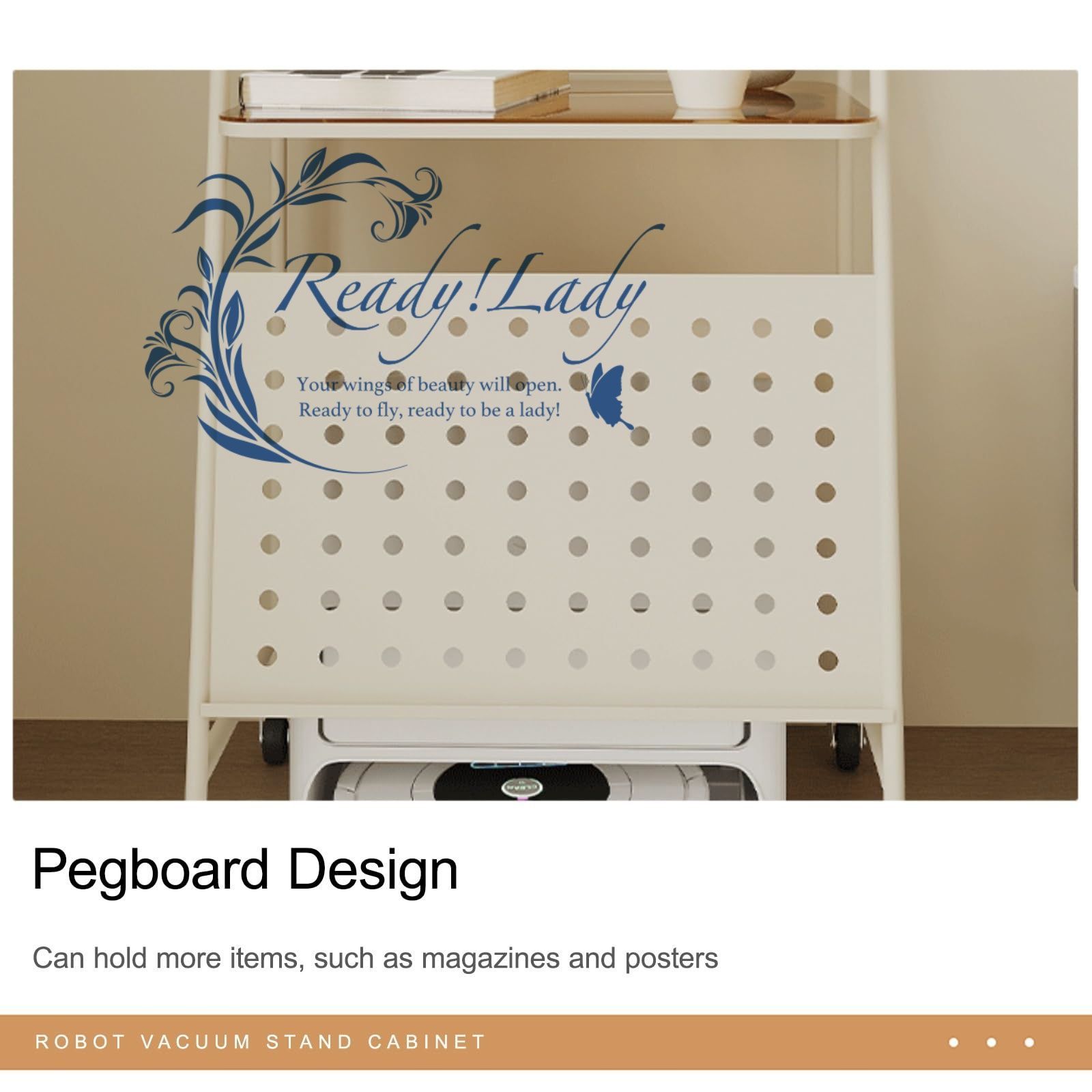 収納ベッドサイドテーブル