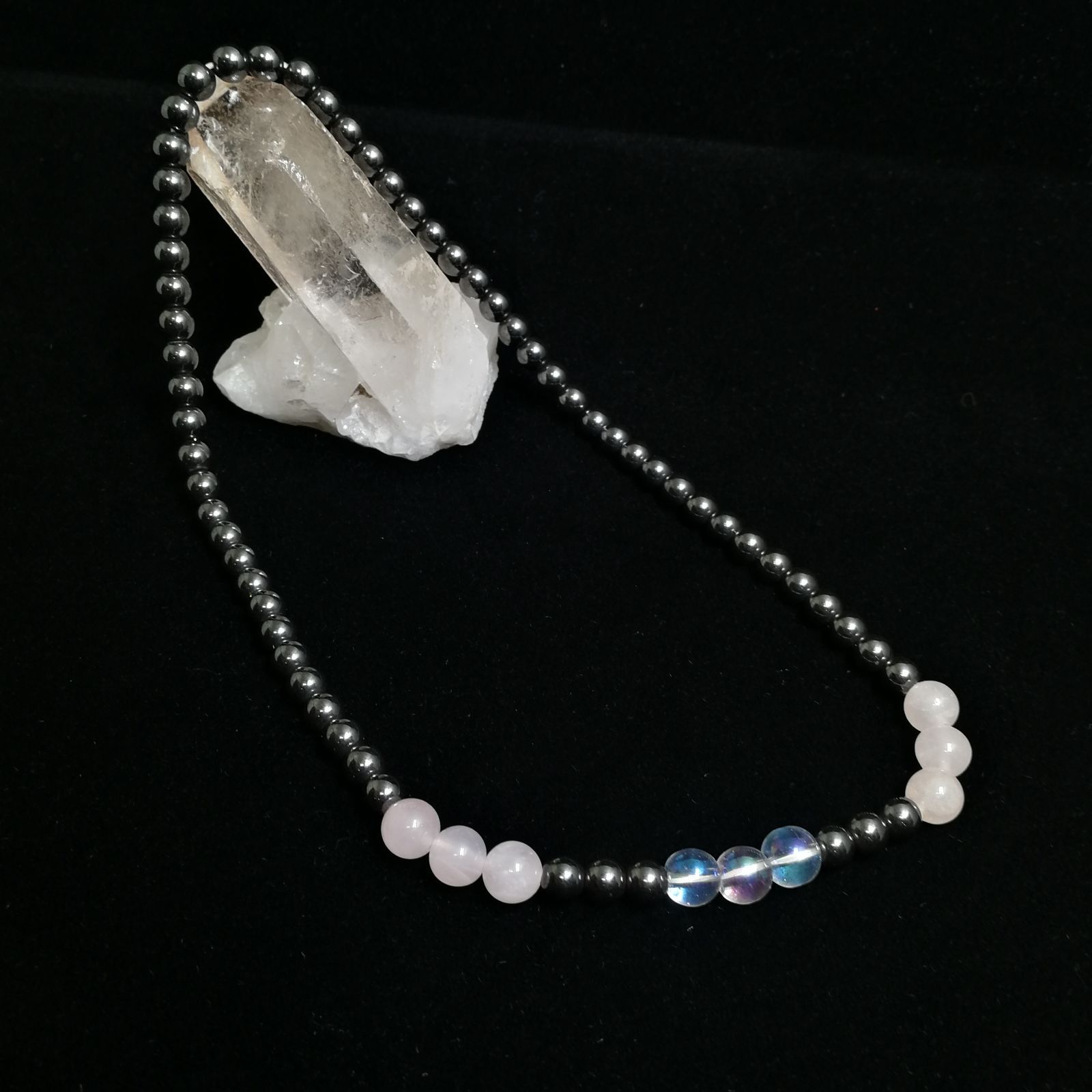 健康 肩凝り解消磁気ヘマタイトネックレス[CeZe]美顔 小顔 血行促進