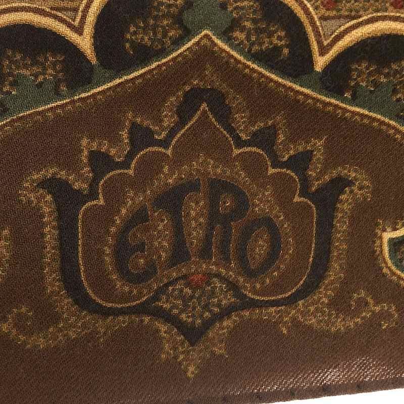 ETRO / エトロ | ウール シルク ペイズリー柄 大判スカーフ