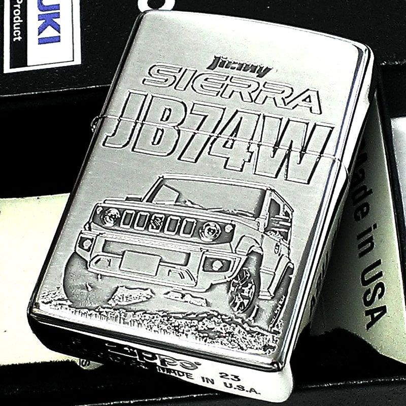 ZIPPO かっこいい ジムニーシエラ JB74W SUZUKI ジッポ ライター スズキ 車 シルバー 彫刻 燻し仕上げ おしゃれ メンズ ギフト  プレゼント - メルカリ