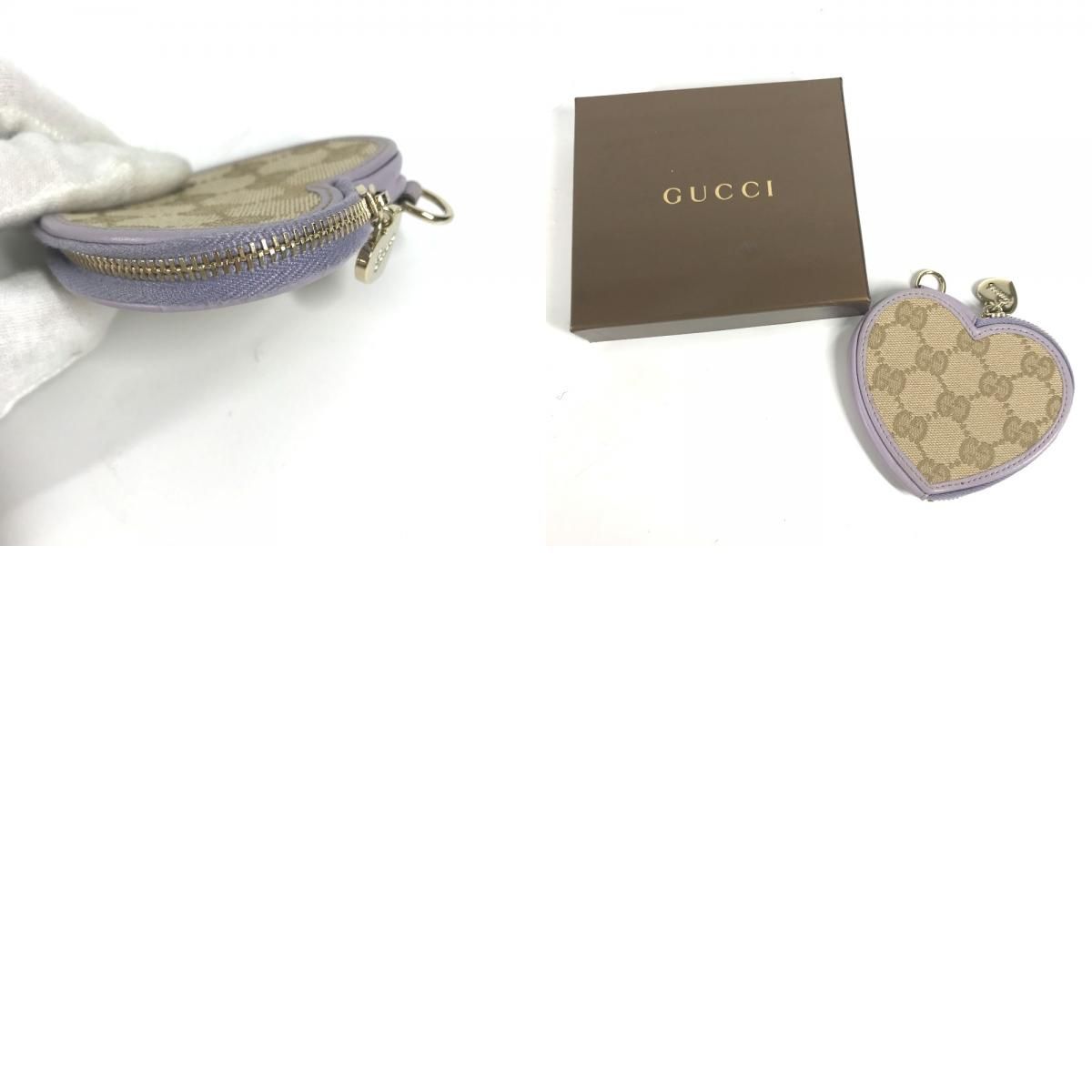 GUCCI グッチ コインケース GG ハート 152615 GGキャンバス/レザー