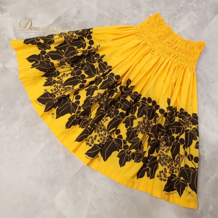 Tahiti Imports フラダンススカート イエロー フラダンス 衣装 パウスカート イエロー系 タヒチインポーツ