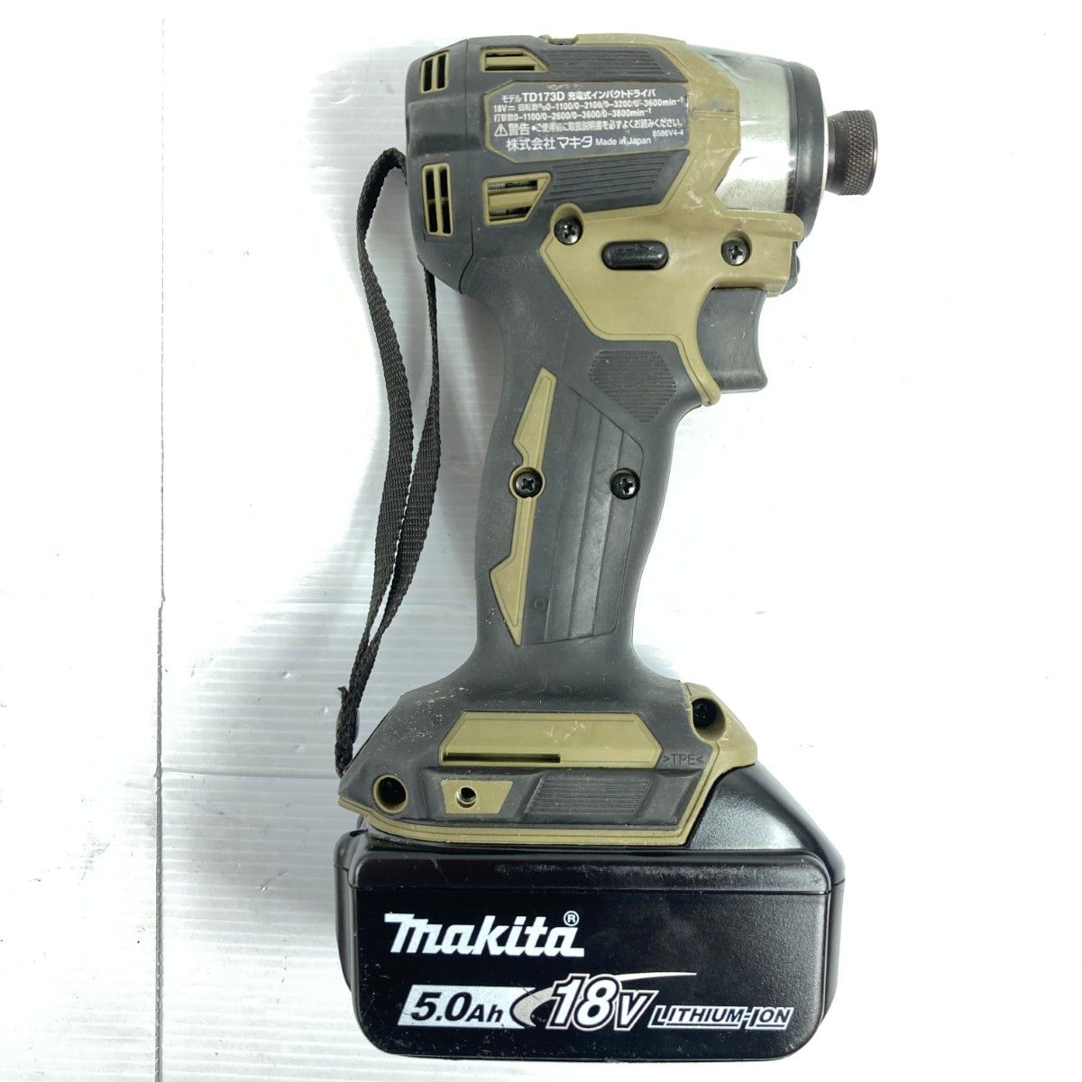 ＊＊MAKITA マキタ 18V 充電式インパクトドライバ バッテリ1個付属 充電器なし TD173D オリーブ