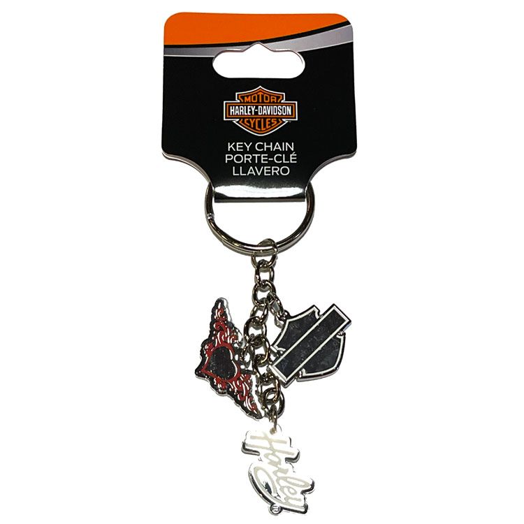 【ゆうパケット発送】キーホルダー ハーレーダビッドソン チャーム エナメル キーチェーン #4294 Harley-Davidson キーリング アクセサリー ファッション 小物 アメリカン雑貨