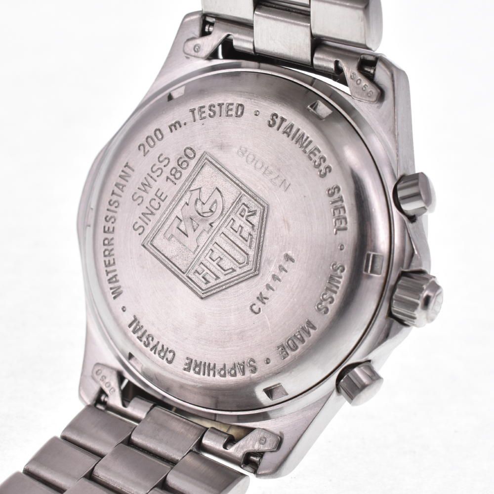 タグホイヤー TAG HEUER CK1111 プロフェッショナル 2000シリーズ クロノグラフ クォーツ メンズ美品 D#124661 - メルカリ