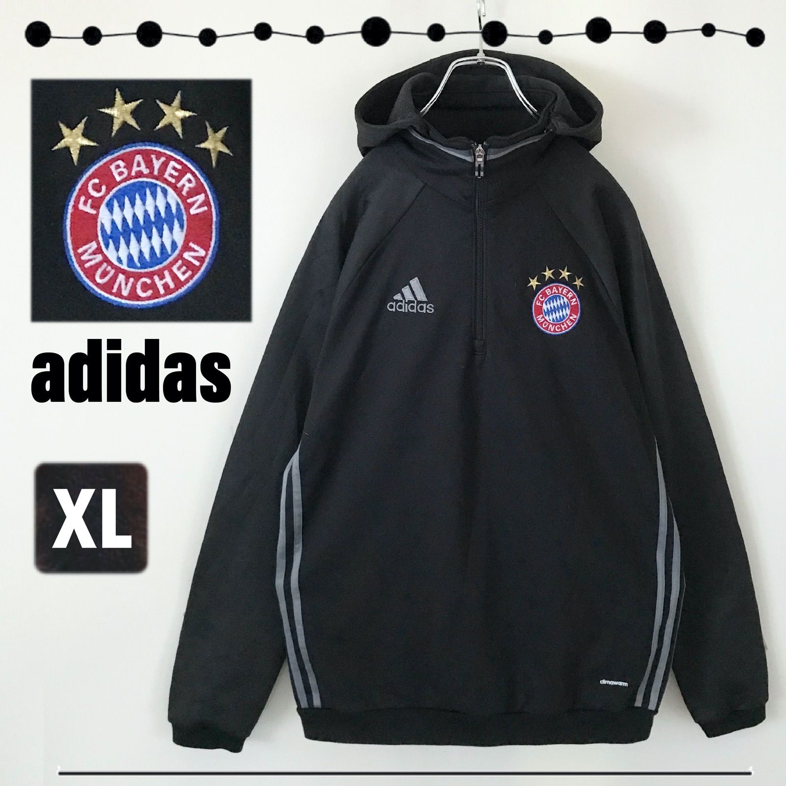 adidas☆FCバイエルン・ミュンヘン☆トラックトップ☆ハーフジップx