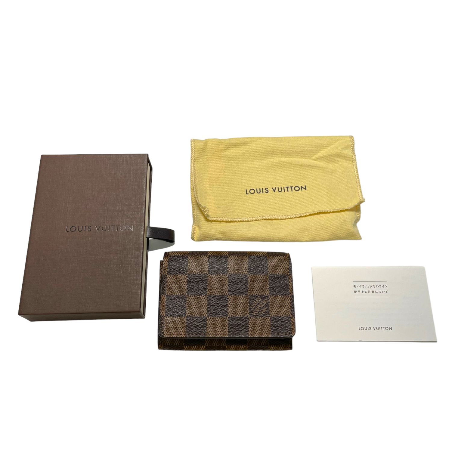 中古美品】LOUIS VUITTON ダミエ ルイヴィトン ダミエアンヴェロップ