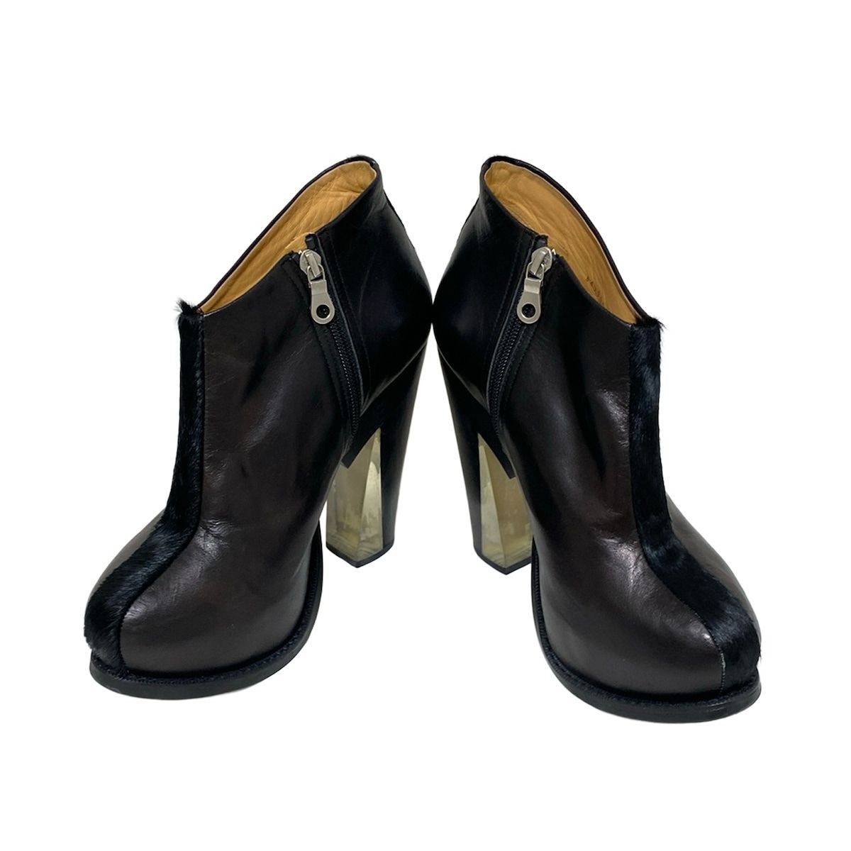 MIHARAYASUHIRO ミハラヤスヒロ ブーティ 24 レディース - 黒 レザー