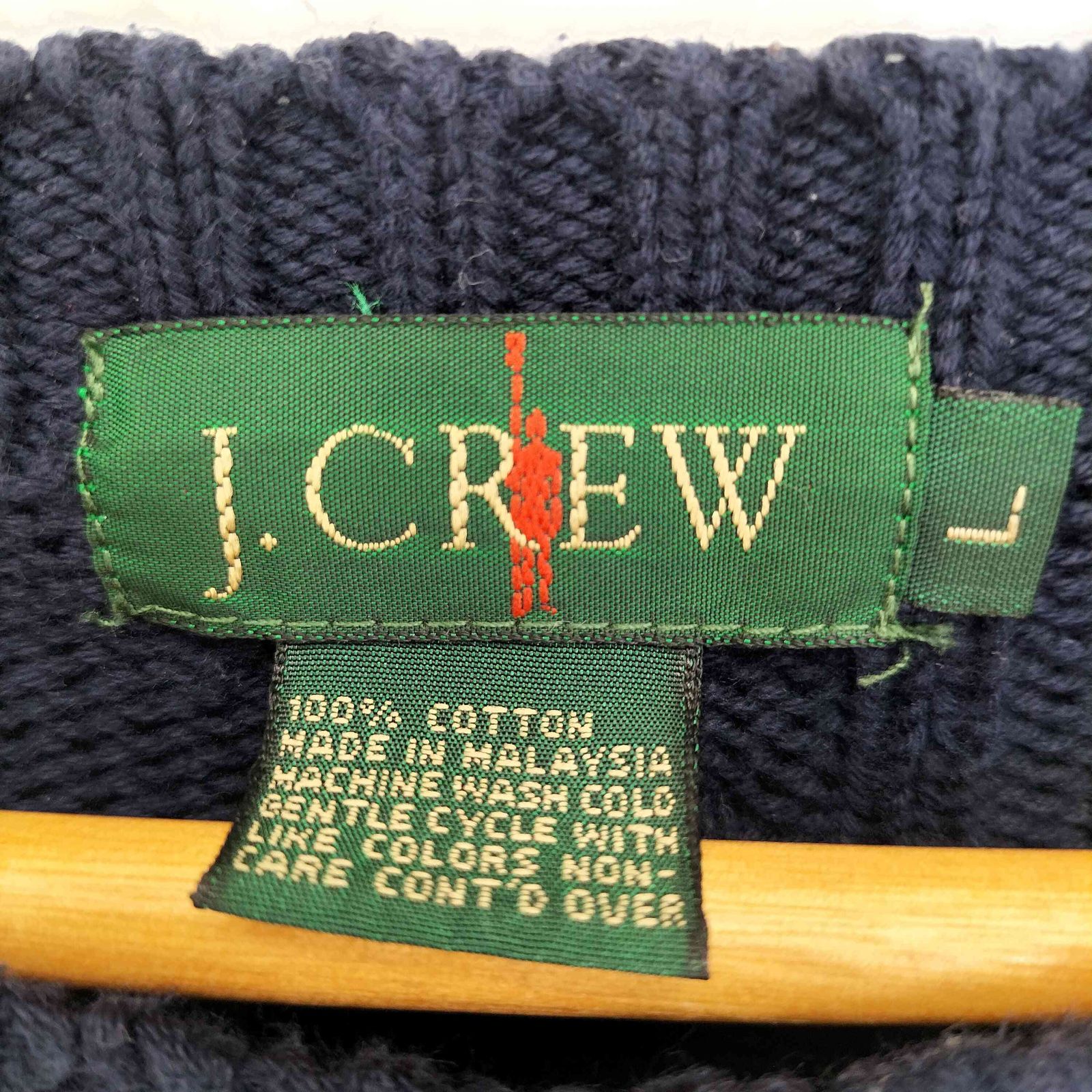 ジェイクルー J.CREW 巨人タグ コットン ケーブルニット メンズ import 