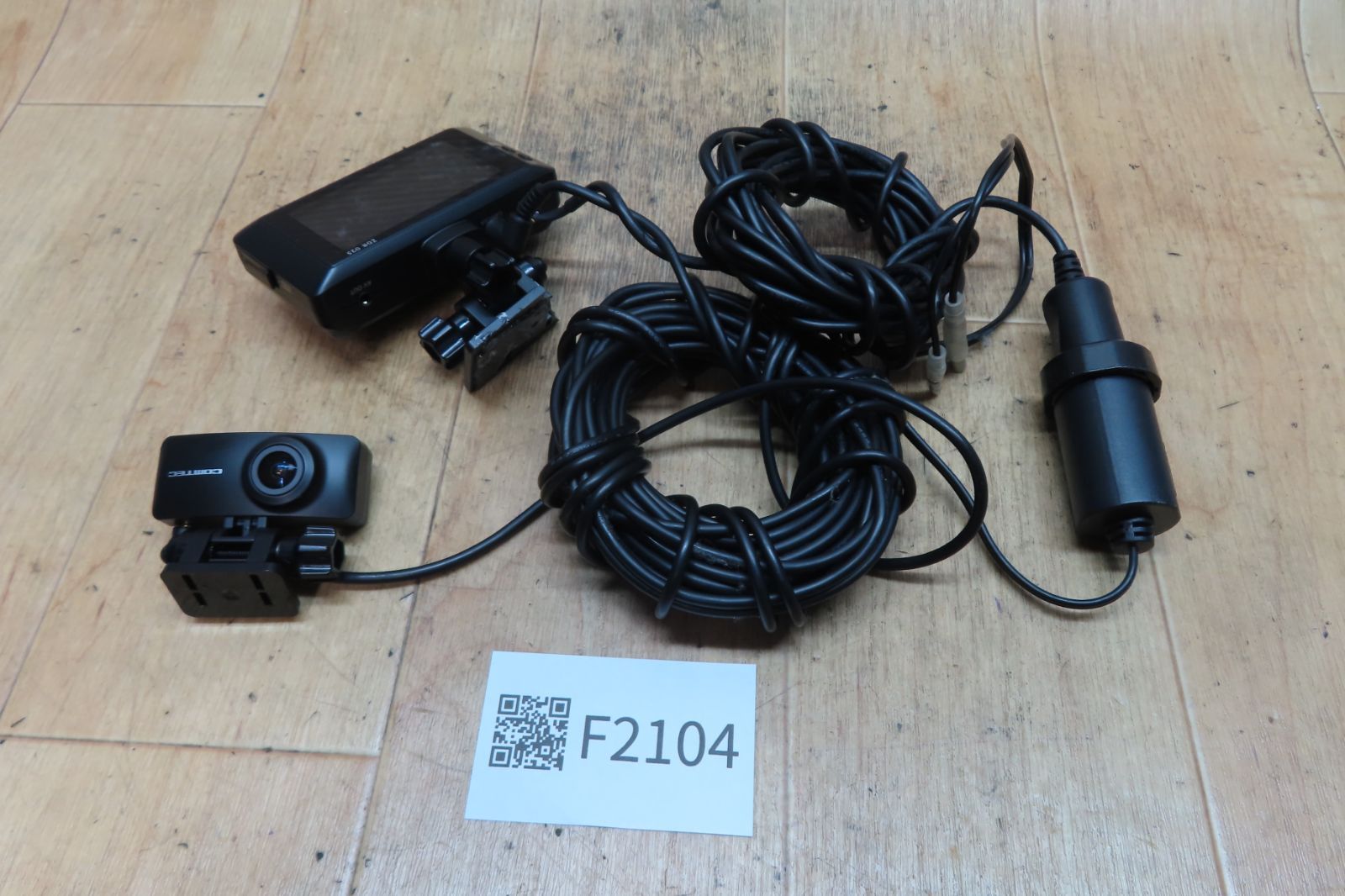 付 F2104|COMTEC コムテック ZDR025 前後2カメラ|フロント|リア|ドライブレコーダー|ドラレコ 駐車監視 1080P|32GB|SDカード付