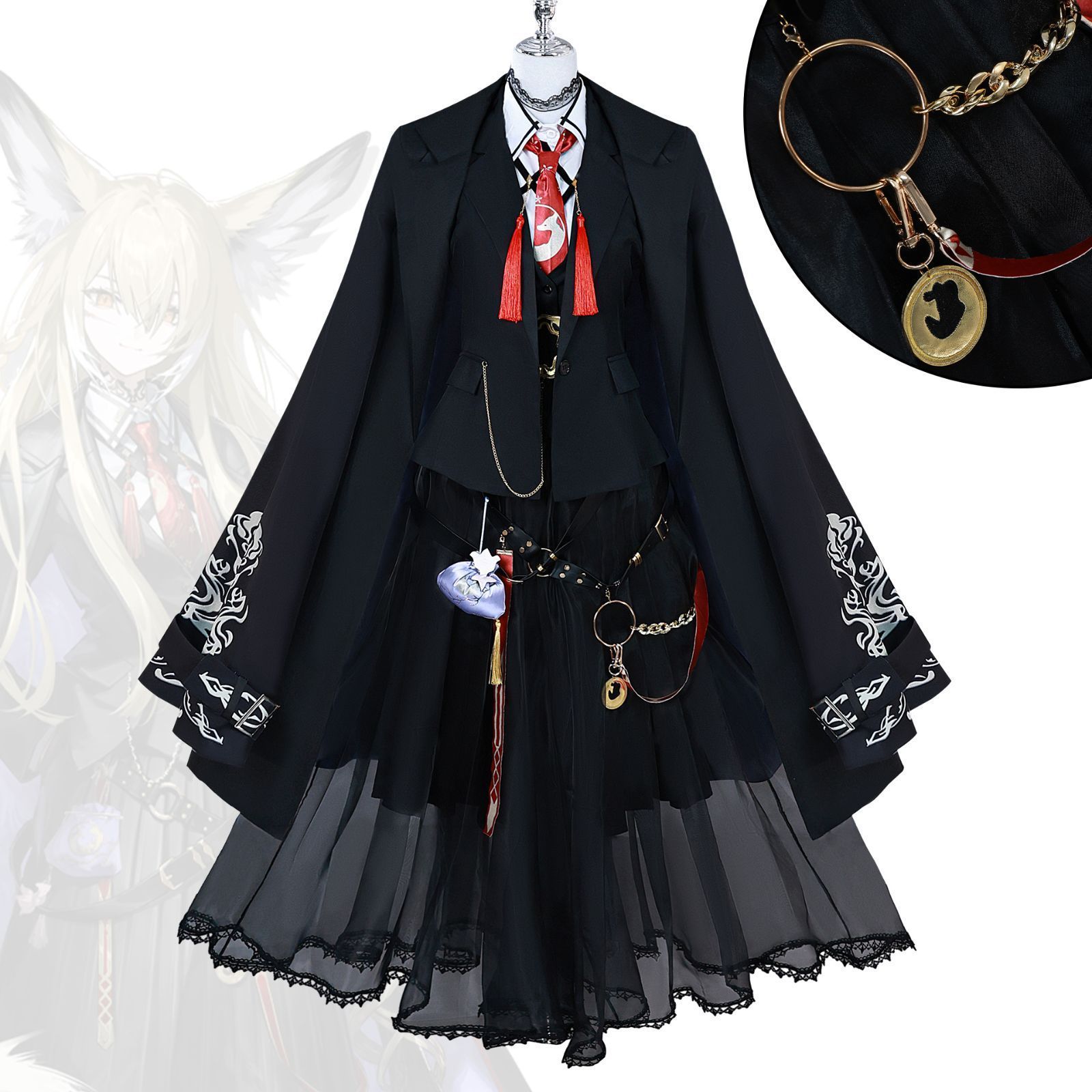 アークナイツ Arknights Vulpisfogliaコスプレ衣装Cosplay 和服 演出服 変装 仮装 日常服 アニメ 祭り 学園祭 文化祭 漫遊展 ハロウィン クリスマス コスチューム