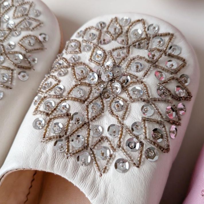 訳あり おまとめ 4足 バブーシュ スパンコール ピンク系 WWW_SKLAD-KIRPICHA_RU