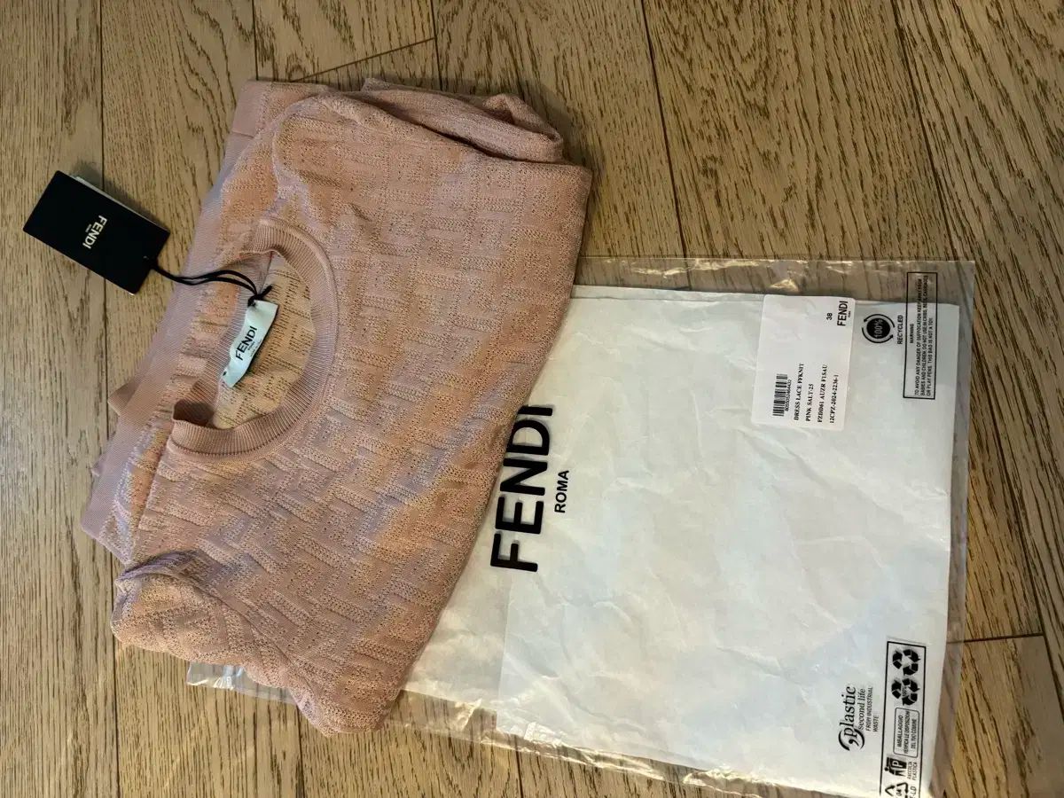 FENDI(フェンディ) ピンク FF コットン ドレス 38 サイズ - メルカリ