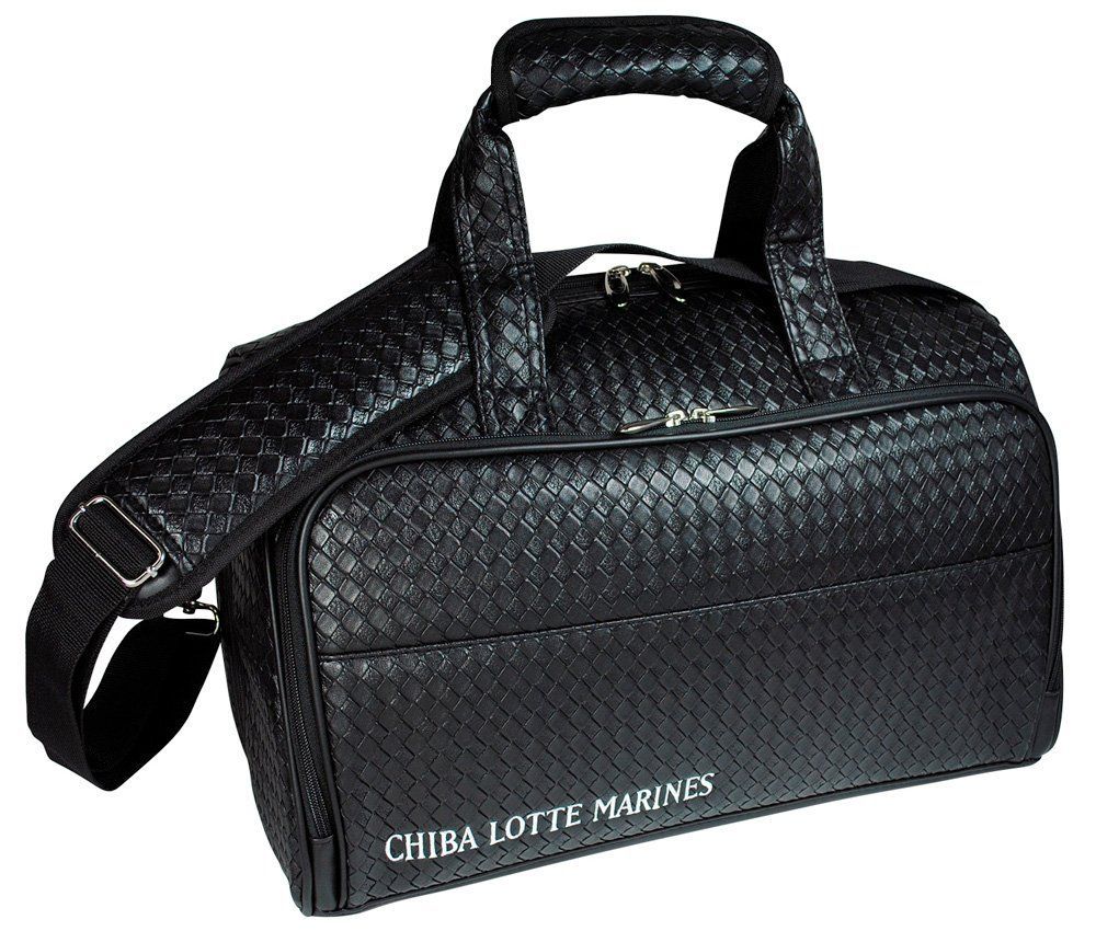 Color ブラック LEZAX レザックス ボストンバッグ 千葉ロッテマリーンズ ボストンバッグ LMBB-7563 ブラック