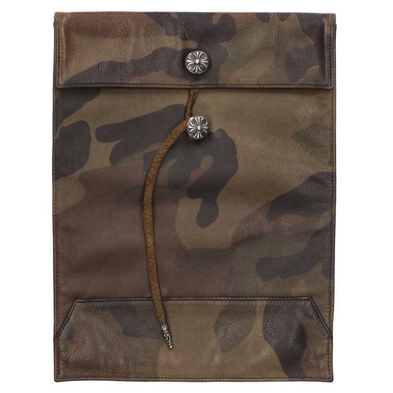 case|ipadケース カモフラ柄クロスボールボタンレザーブレードIpadケース