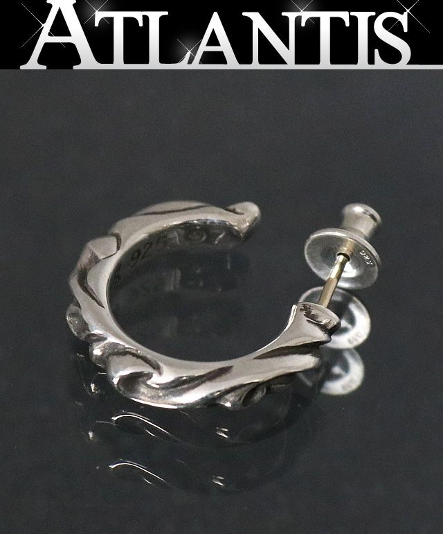 CHROME HEARTS 銀座店 クロムハーツ 新品 スクロール フープ ピアス