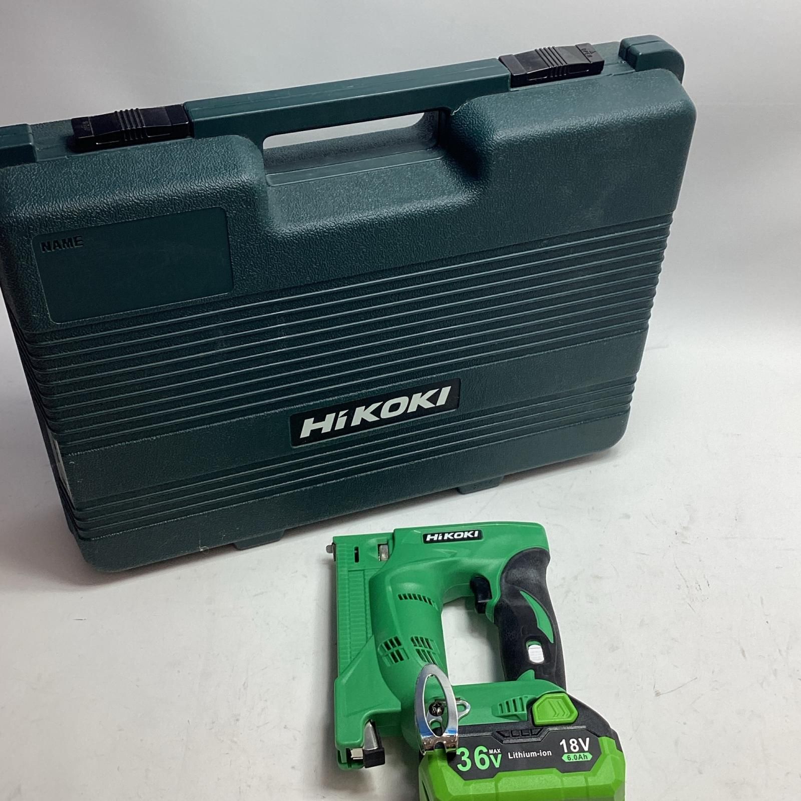 HiKOKI ハイコーキ 工具 コードレスタッカ N18DSL ケース 互換バッテリー2個付 18v