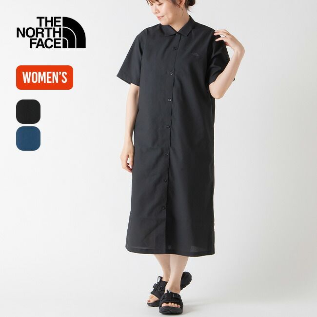 【美品】THE NORTH FACE アロハベントシャツワンピース　L ブラック 新品】THE NORTH FACE ノースフェイス S/Sアロハベントシャツ