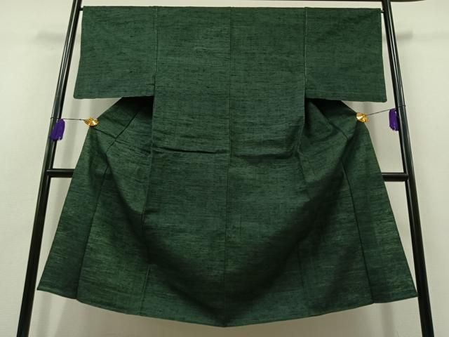 平和屋着物▽男性 紬 単衣 霞文 正絹 AABB6215jh