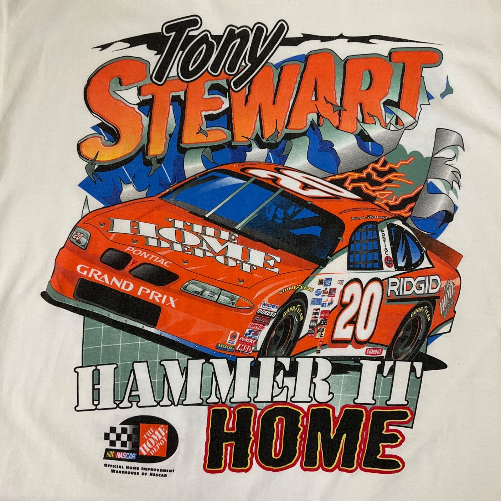 USA製 90年代 90s Tony Stewart 両面プリント レーシング Tシャツ 古着 