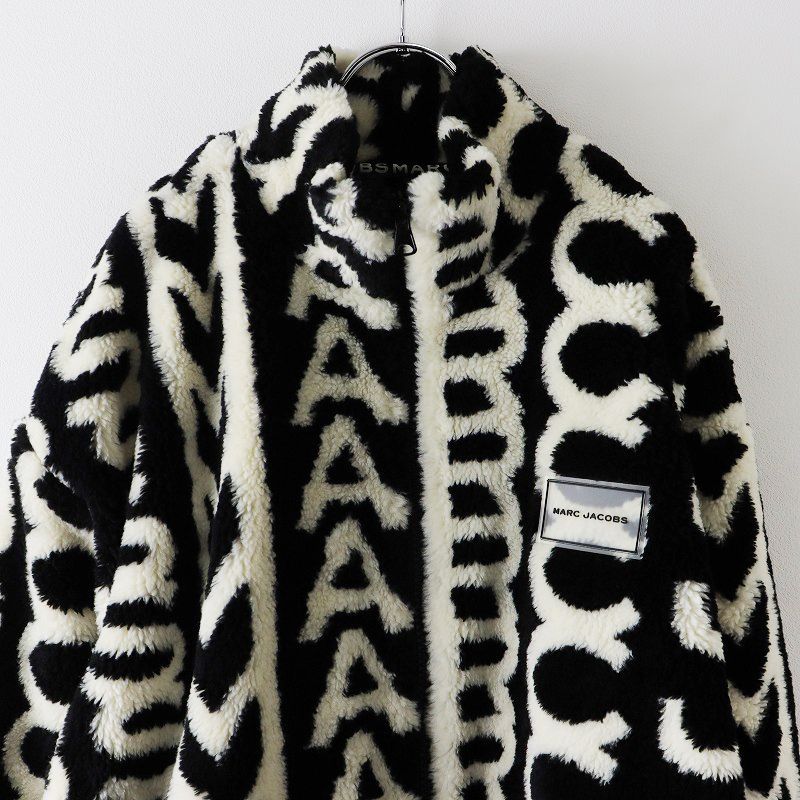 マークジェイコブス MARC JACOBS モノグラムフリースジャケット XL 