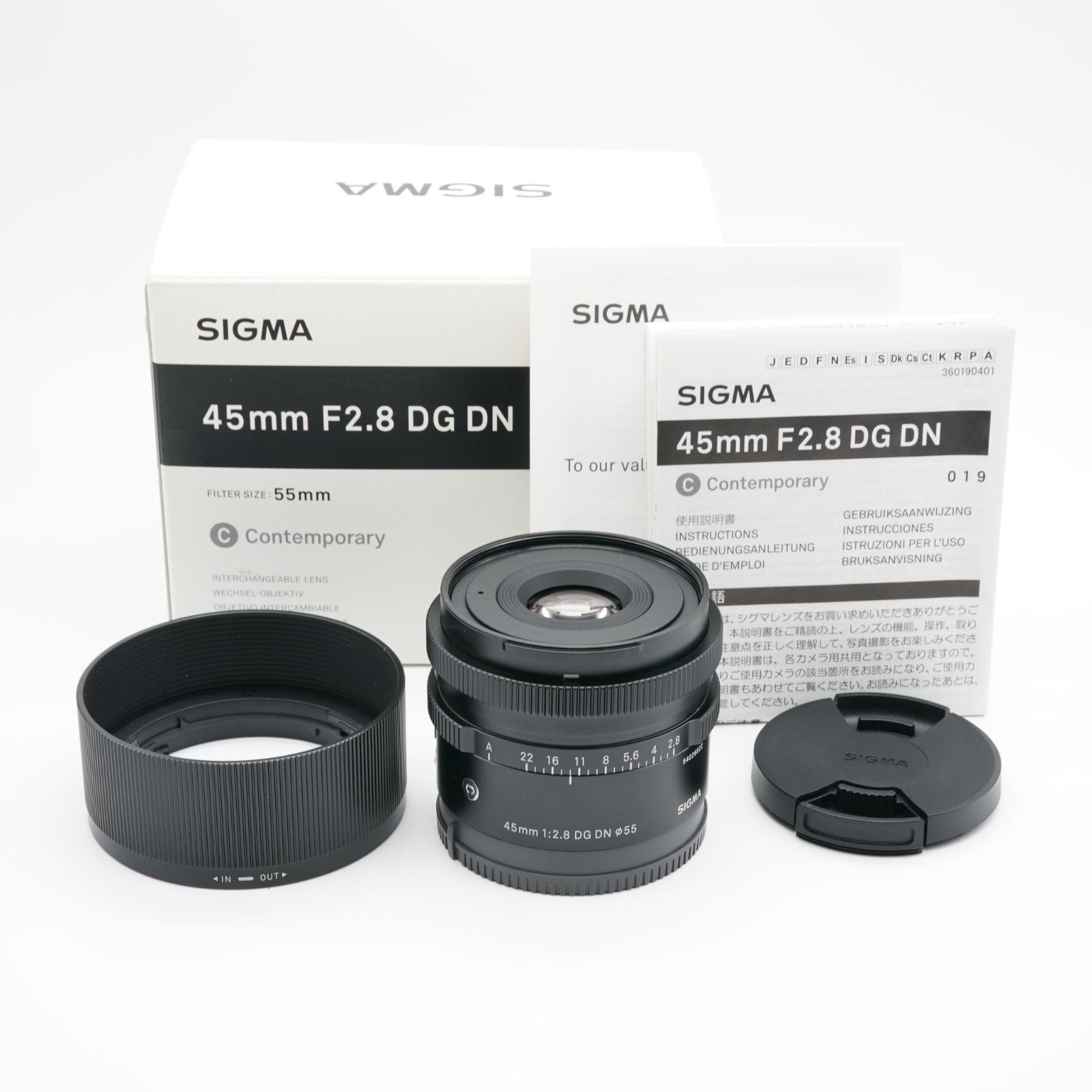 ほぼ新品 シグマ Sigma 45mm F2.8 DG DN ソニー Eマウント 