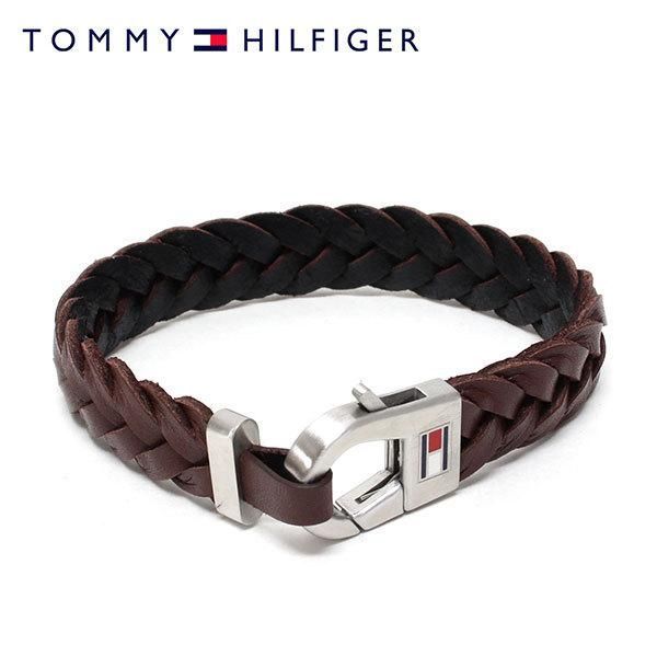 トミー・ヒルフィガー TOMMY HILFIGER HOOK BRADED BRACELET レザー