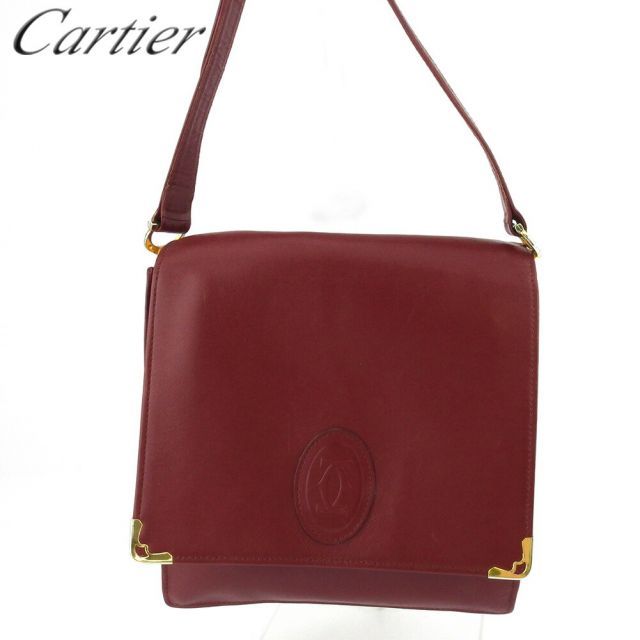 美品！お値下カルティエ マストライン ミニボストン CARTIER ボストンバッグ マストライン ミニ チャーム付き レザー