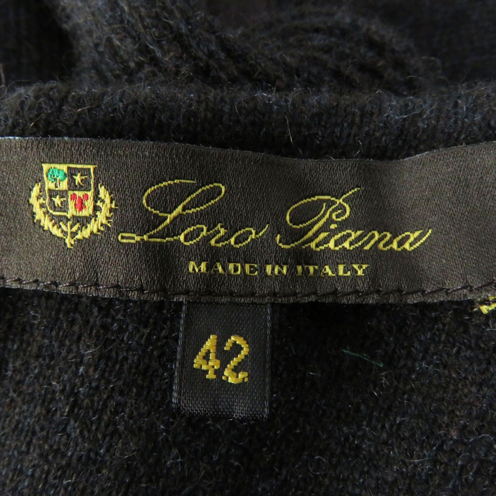 極美品◎Loro Piana ロロピアーナ FAE0513 カシミヤ100％ ゴートレザー ...