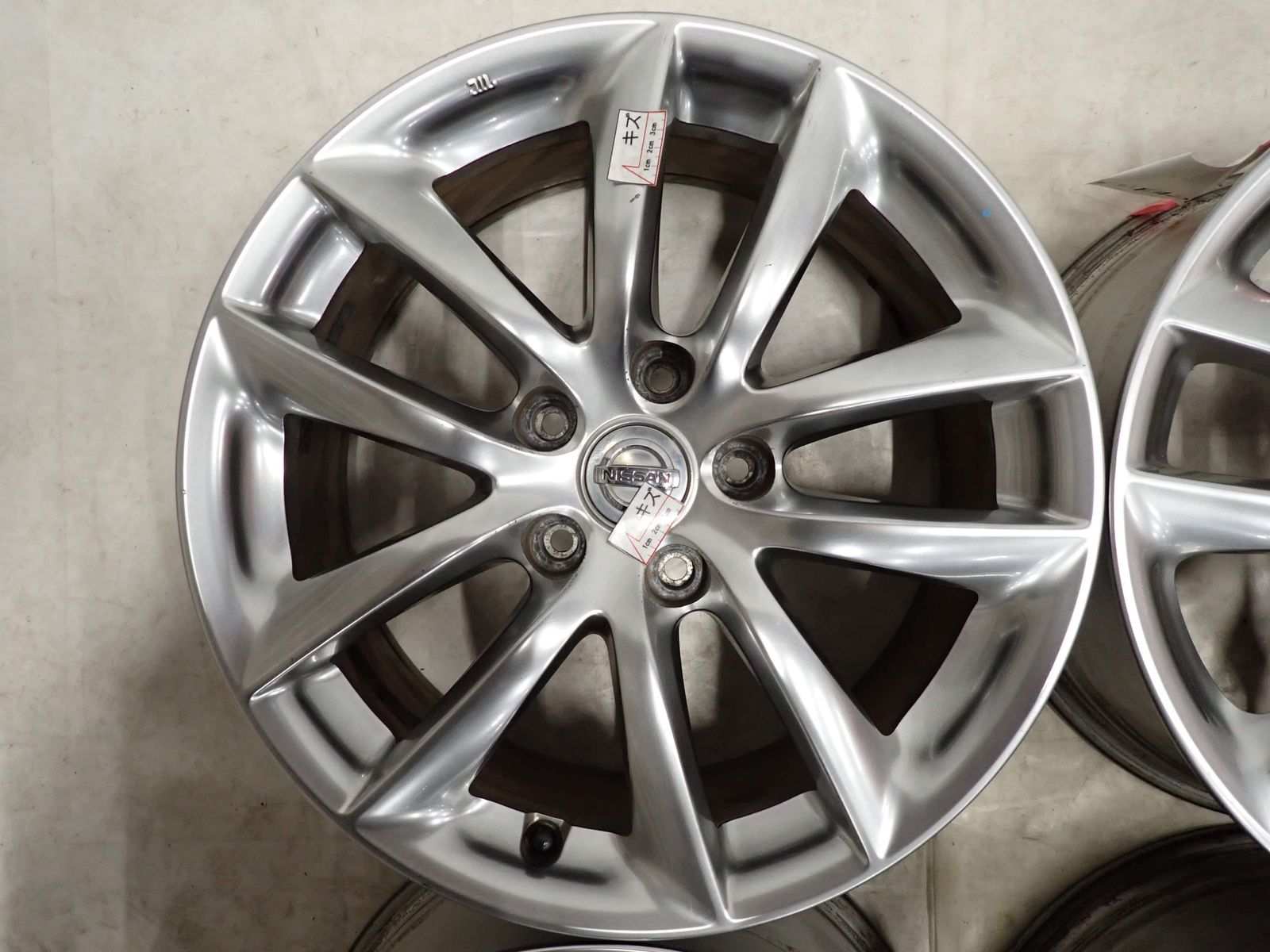 4本SET 会社宛 送料無料 17×7.5J 日産 純正 アルミ ホイール 5穴 