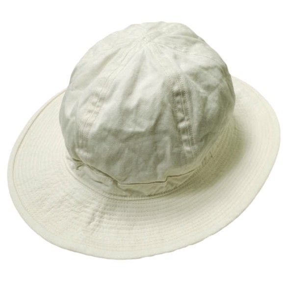 BEAMS PLUS ビームスプラス 日本製 アーミーハット 11-41-3874-046 ONE SIZE IVORY コットンヘリンボーン ミリタリー バケットハット 帽子 g16498
