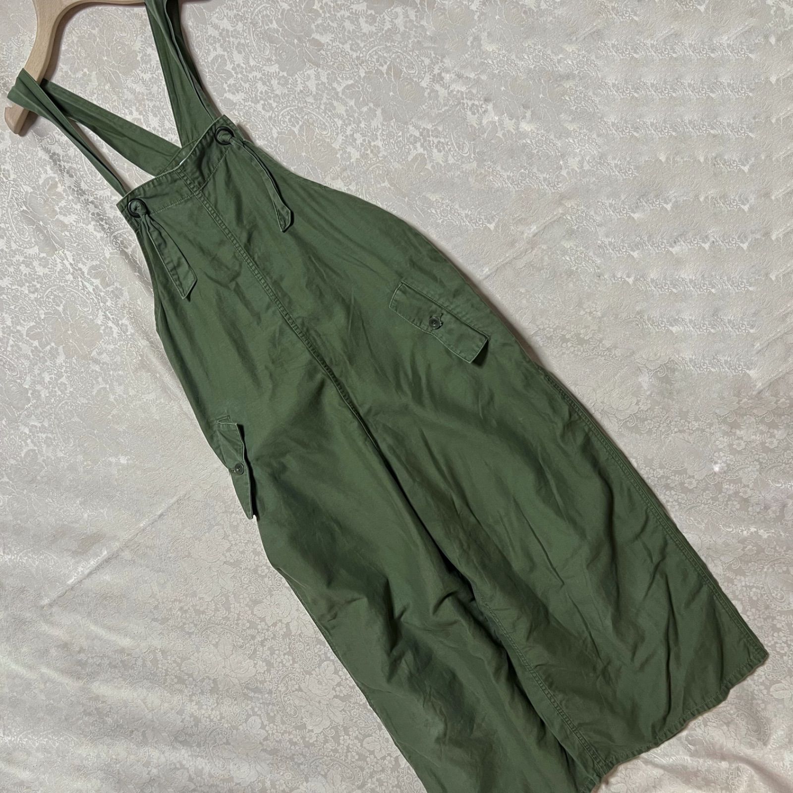 JOHNBULL ジョンブル オーバーオール M カーキ サロペット コットン