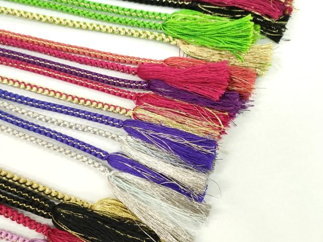 振袖用飾り付き帯締め１０本セット
