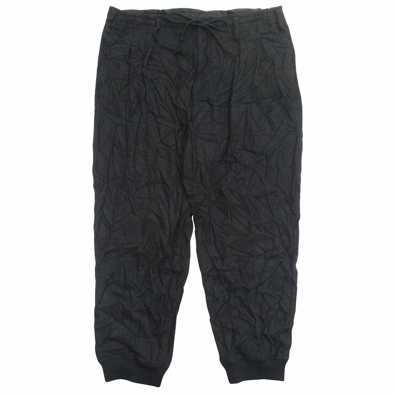 Yoji yamamoto プールオム ドローストリング ワイドパンツ